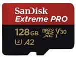 SanDisk Extreme PRO 128 GB microSDXC Memory Card + SD Adapter with A2 App Performance up to 170 MB/s, Class 10, U3, V30