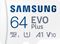 Samsung Memory Evo Plus 64GB Micro SDXC Card Up To 130MB/s UHS-I U1 Class 10 with Adapter